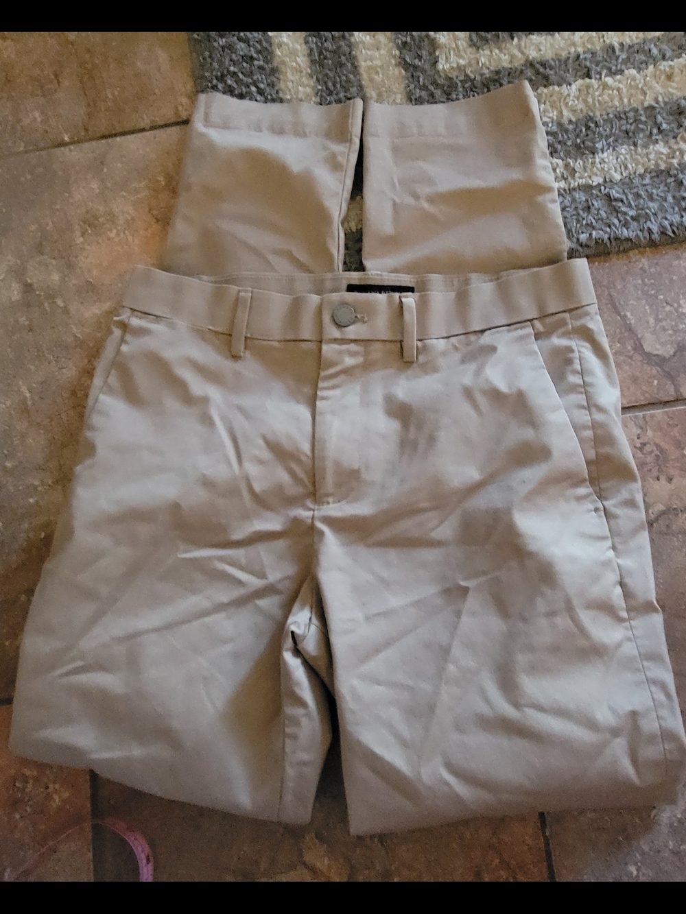 Classic Khaki Straight-Leg Pants Men 30x32